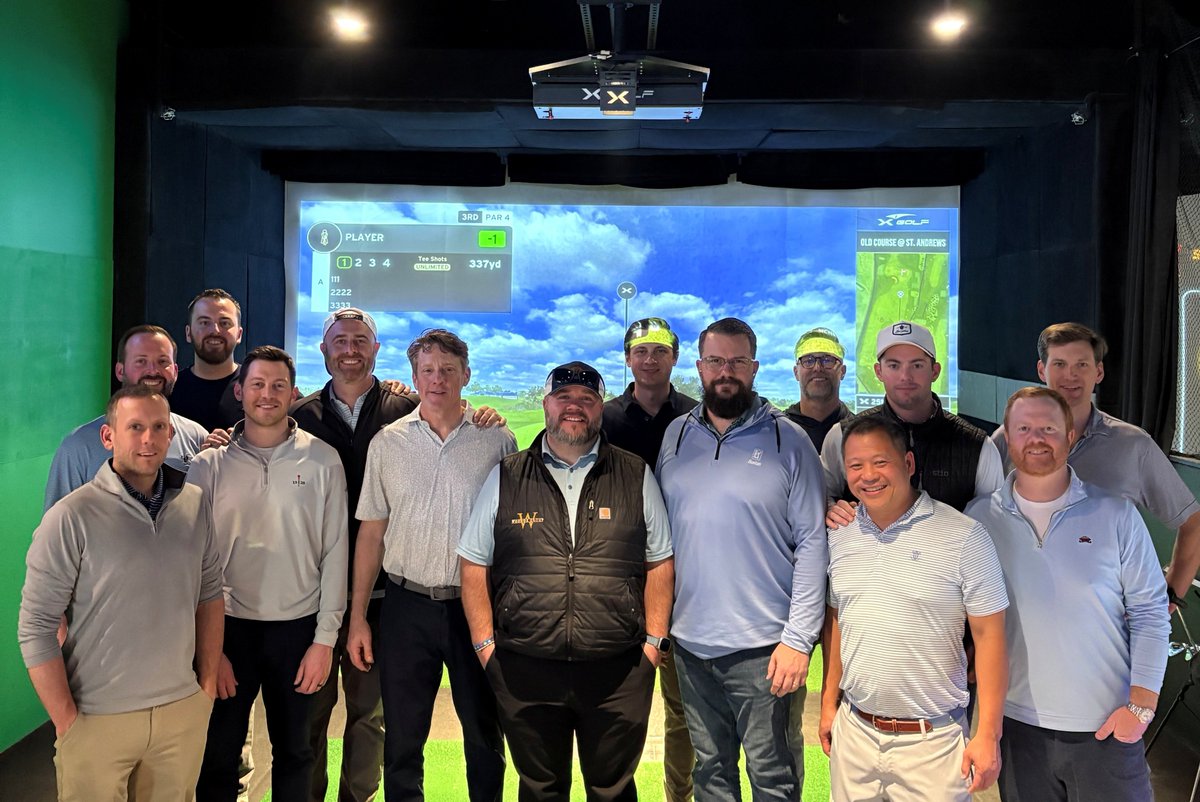 IntegratedBld's tweet photo. Great crowd, great conversations, and plenty of questionable golf shots at our second annual indoor golf tournament. Thanks to everyone who joined us. Already looking forward to the next one. #jacobs #bohler #pec #exposureinc https://t.co/sYKDEiNtK9
