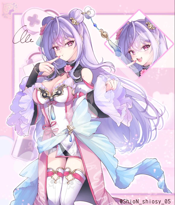 改めまして… お誕生日おめでとうございます イラスト担当もねゴンです- ̗̀ ฅ ̖́- #梢桃音生誕祭2026 #桃音画