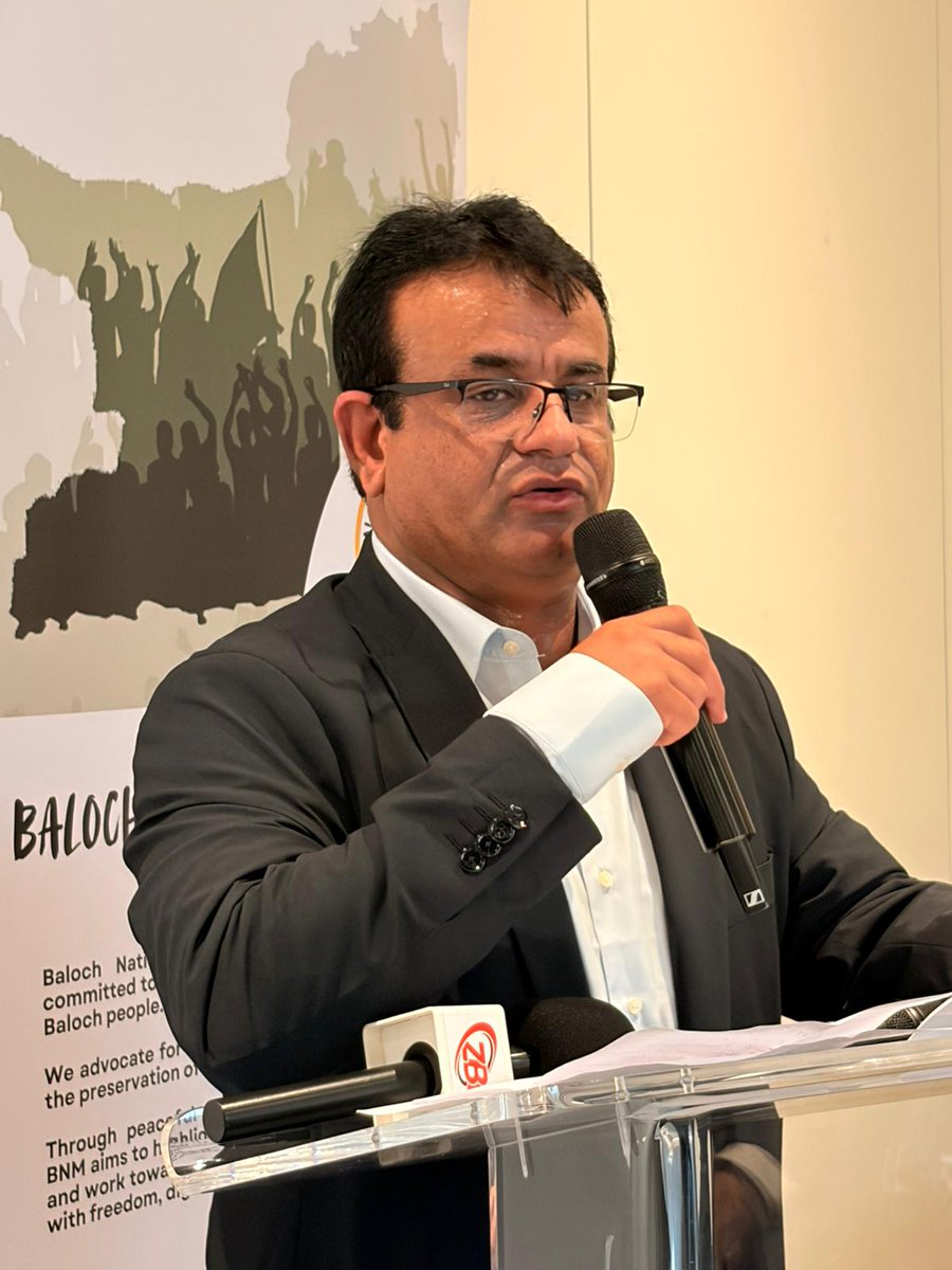 BNMFootages's tweet photo. The Baloch National Movement (BNM) is holding its 11th International Conference in Geneva.

The conference focuses on highlighting ongoing human rights concerns in Balochistan and drawing attention to the lack of international accountability.
#BNM
#BNMGlobalCampaign
#StopBalochGenocide
#EndEnforcedDisappearances
#HRC61