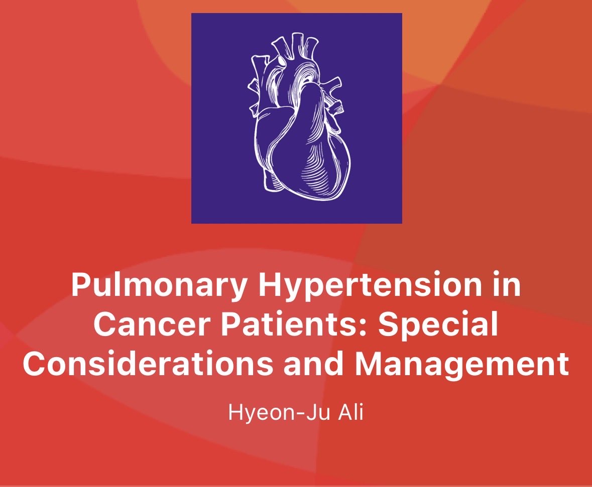 HJRyooAli's tweet image. Please join me at #ACC2026 in discussion of vascular toxicities of IVF and cancer therapies - special considerations of PH in patients with cancer! #ACCCardioOnc #PH 

This Sunday 4-5 PM, Rm 238