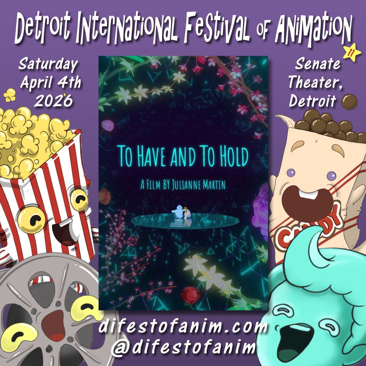 difestofanim's tweet photo. Coming to DIFA 11!

"To Have and To Hold" - Julianne Martin (2025 CA 5:09) Two characters grapple with the complexities of their relationship.

🎟️ https://t.co/6WLotUX56b

🗓️ April 4 2026
📍 Senate Theater, #Detroit

#michigan #animation #filmfestival #indiefilm #shortfilm #film https://t.co/OrnYgMf4ED