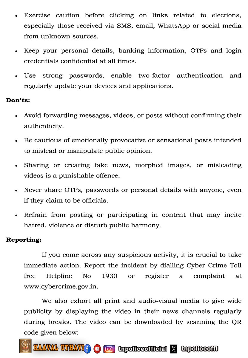 Tamil Nadu Police tweet media