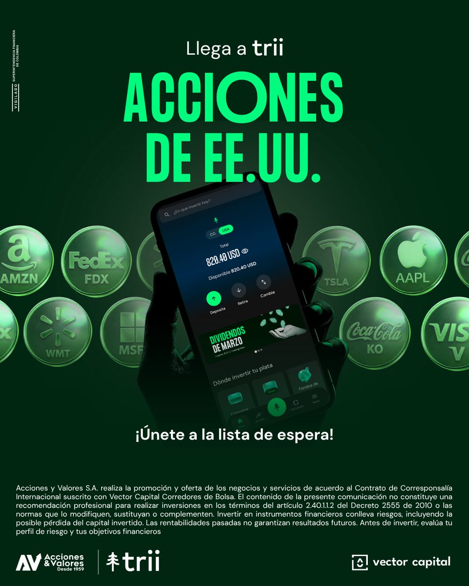somostrii's tweet photo. #triiCO
3.000 triiers ya se encuentran en la lista de espera para acceder de manera anticipada a la bolsa americana.

👉Únete a la lista: https://t.co/XNratoC1Oh
Ser pro💛 te dará prioridad. https://t.co/dlYe0pIvBn