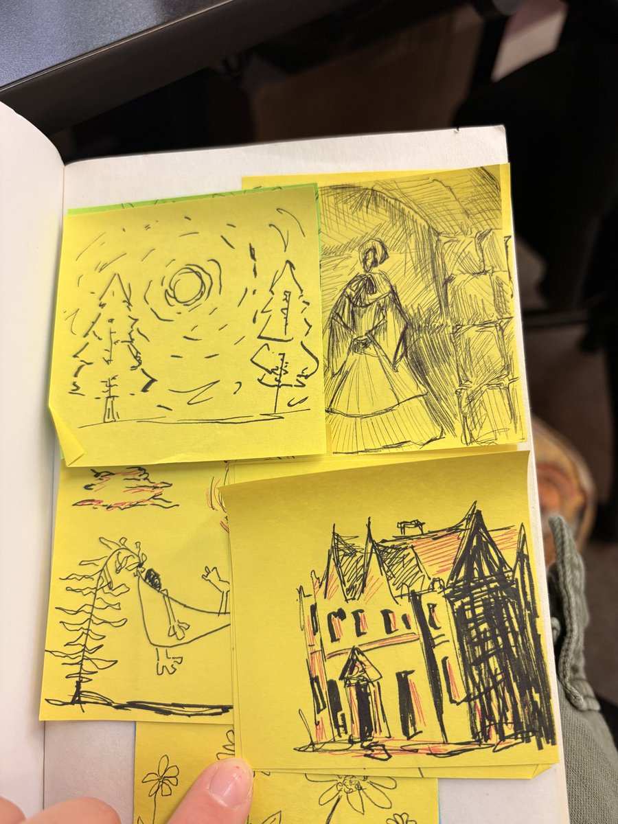 adamswildmind's tweet photo. doodles from the semester i studied the brontes and eco crit (separately) https://t.co/zFqQ11NDV8