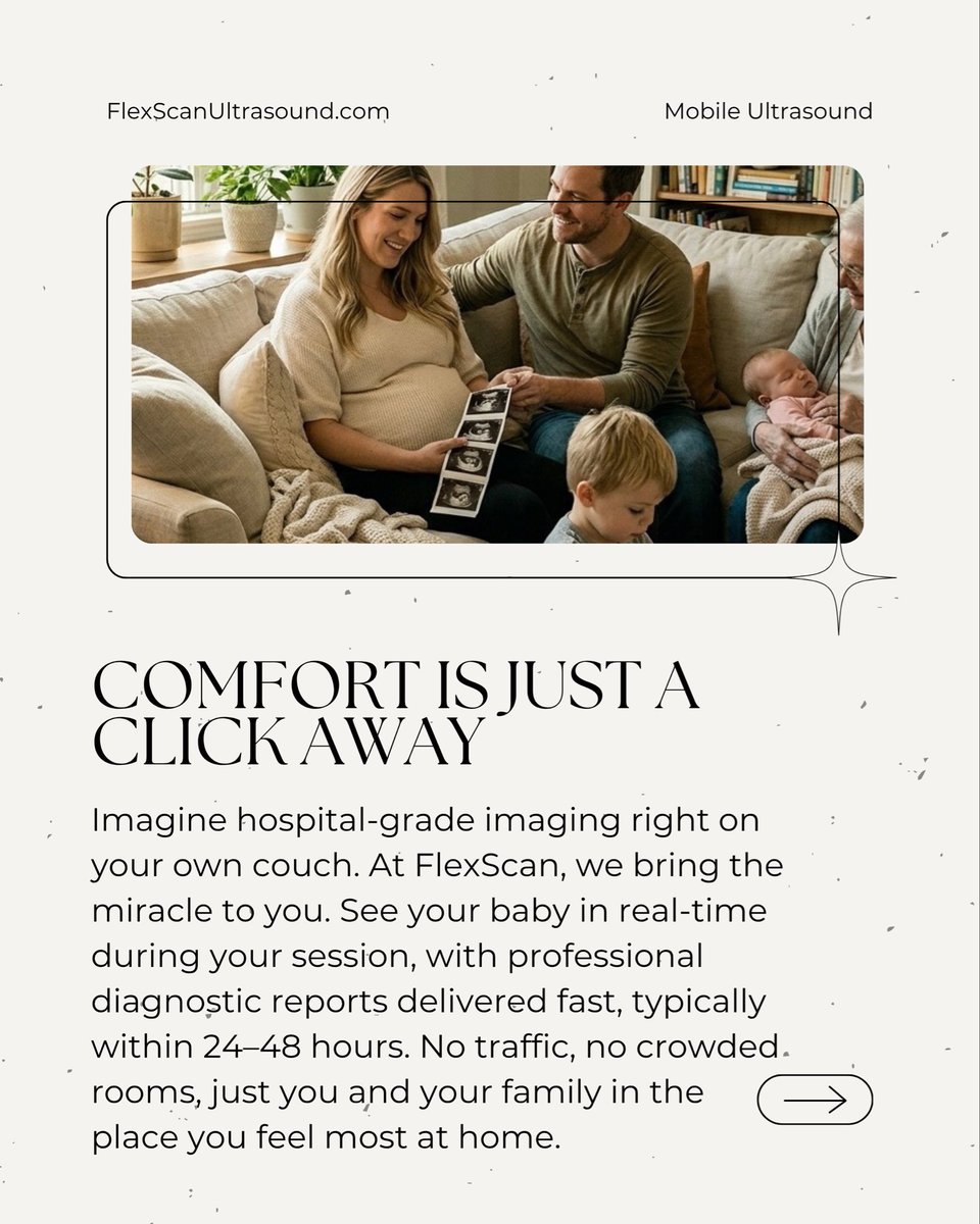 FlexScanUS's tweet photo. Prenatal imaging, but make it personal. 🏠👶
Skip the clinic chaos. No waiting rooms, no traffic, just hospital-grade ultrasound on your own couch.
🚀 Launching in Utah County: April 13th.
🔥 Deal: First 20 bookings get $20 OFF! Code:FLEX20
https://t.co/FM7s68Cy6X https://t.co/dqBBIc5v5h