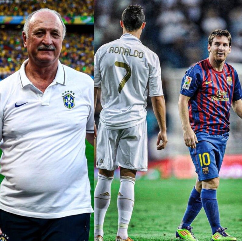 SVargasOK's tweet photo. 🇧🇷 Luiz Felipe Scolari: "Cristiano debe trabajar, buscar, intentarlo, porque no nació como crack como Messi. Cristiano se transformó en un crack porque tuvo que esforzarse para serlo. Messi lo hace de manera natural y Cristiano, para lograr lo que hace Messi, tiene que esforzarse 20 veces al día".

📻 Super Deportivo Radio.