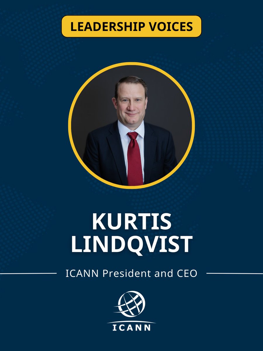 ICANN's tweet image. 📖 Read #ICANN President and CEO Kurtis Lindqvist’s blog looking back at #ICANN85.

The update highlights participation across 112 countries and territories, meaningful progress on priority areas, including preparation for the New gTLD Program: 2026 Round, adoption of the 2026