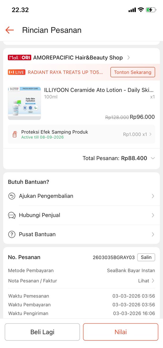 cloudiens's tweet photo. WTS 
ILLIYOON CERAMIDE ATO LOTION 100ml  (normal to dry skin)
- pemakaian 3x
- beli di official store amore pacific
- dijual karena ga cocok (salah varian)

💰 Rp. 70k
bisa co 🍊 https://t.co/cWvGq4xwo2
