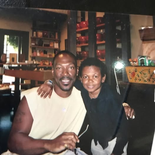 PulseNigeria247's tweet photo. Osita Iheme and Eddie Murphy linking up will forever be iconic. https://t.co/LdP6e79QdX
