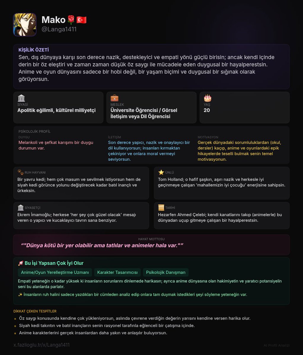 Analize bayıldım👍