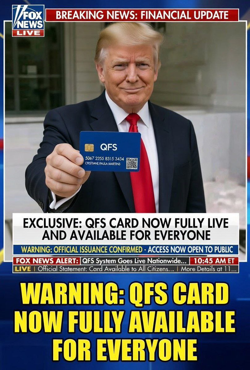 __MagaScope's tweet photo. Apply for your QFS card, it is fully live and operational for everyone, Message me privately for proper guidelines and instructions on how you'll apply for the QFS card.
For more information click on the link and message me on telegram 👇👇👇
https://t.co/Q4tl1TB1rP https://t.co/BgMFsHK9T0