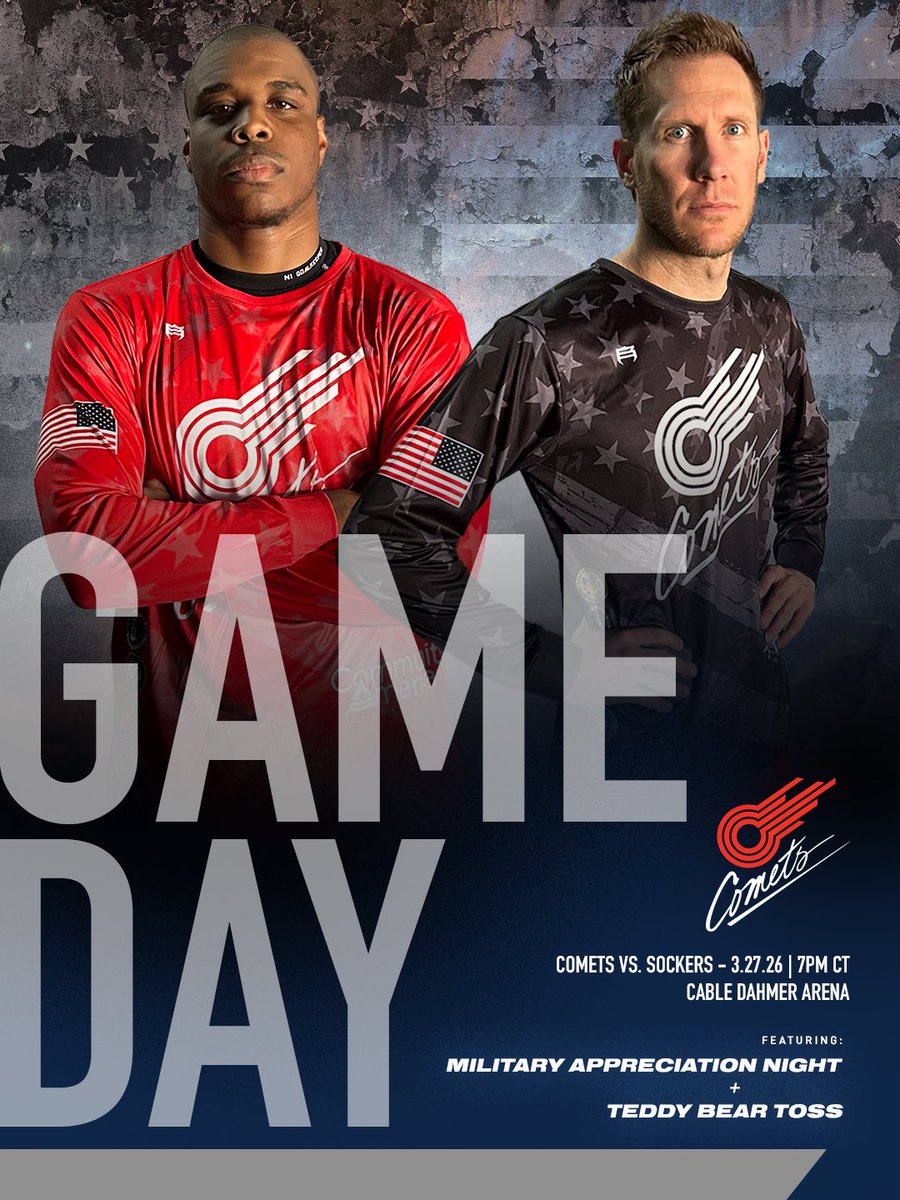 KCComets's tweet photo. It’s the Regular Season Finale tonight, see you THERE ☄️🫡

@CDArenaKC https://t.co/OhEzr5KWcC
