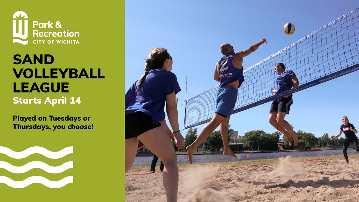 ICTParkandRec's tweet photo. 🏐 Spring Sand Volleyball at Watson Park - Registration closes April 3!
Choose the league that fits your style:
✅ Recreational for a fun, relaxed vibe
🔥 Competitive for players ready to bring the intensity
Learn more or sign up today: https://t.co/BlaUzLCqDF https://t.co/Ur6JfbOaZz