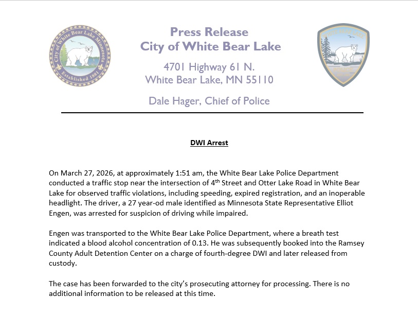 White Bear Lake PD tweet media