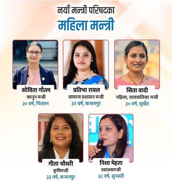 bandanarana2014's tweet photo. Congratulations to the new Government #Nepal.
Special congratulations to the women ministers (33%) a strong step forward. Your leadership reflects progress.
However, may this mark a pathway toward gender parity in decision-making, in line with @CedawUn #GR40
@hamrorabi https://t.co/M0uqIRyyQx