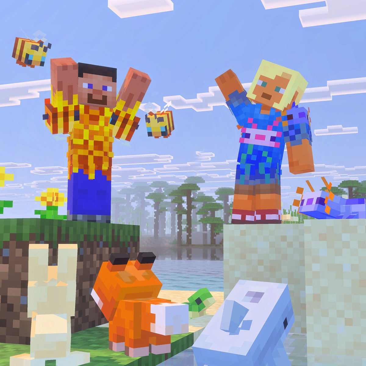 Minecraft tweet media