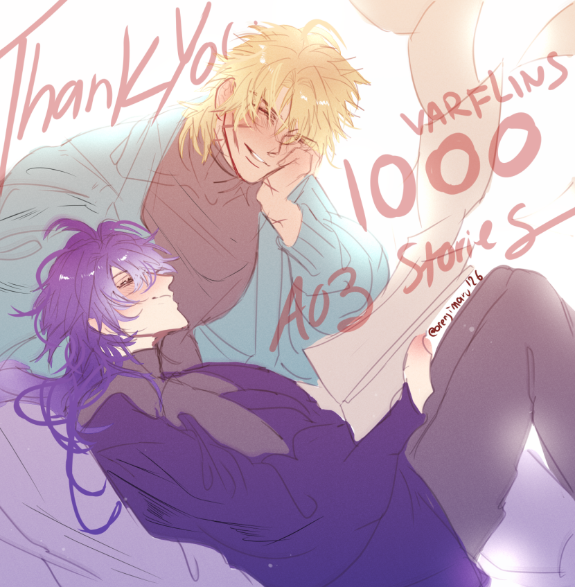 orenjimaru_'s tweet photo. #Varflins (and the reverse too!) 1000+ fics on AO3 thank you all authors for feeding me nightly 🥹 https://t.co/yhBWuUhq9N