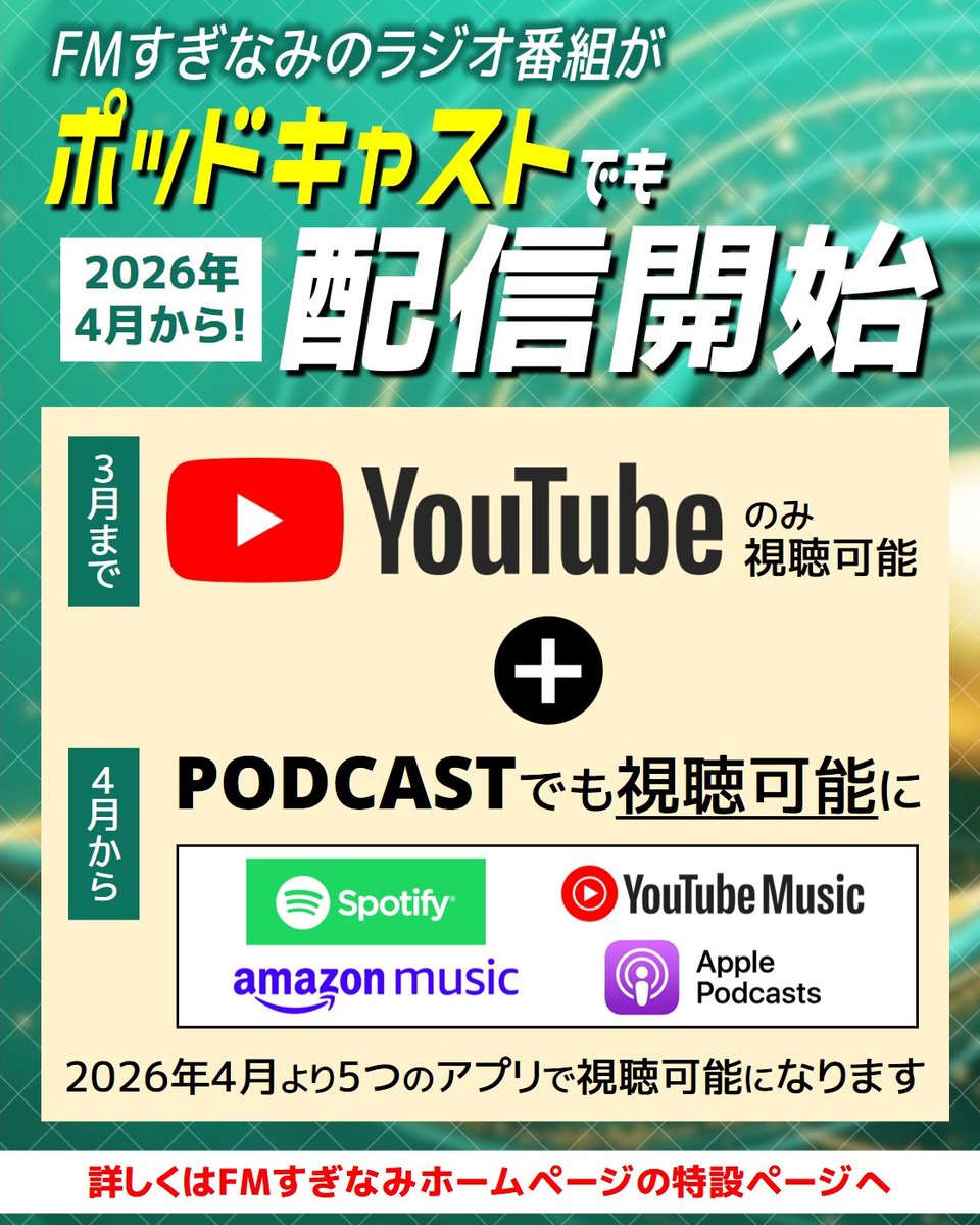 FMすぎなみ-杉並のインターネットラジオ-【公式】 tweet media