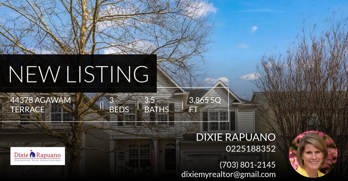 dixie_rapuano's tweet photo. 📍 New Listing 📍 Take a look at this fantastic new property that just hit the market located at 44378 Agawam Terrace in Ashburn. Reach out here or at (703) 801-2145 for more information https://t.co/R5y8IDR4LN https://t.co/ZN6Lo8XpIX