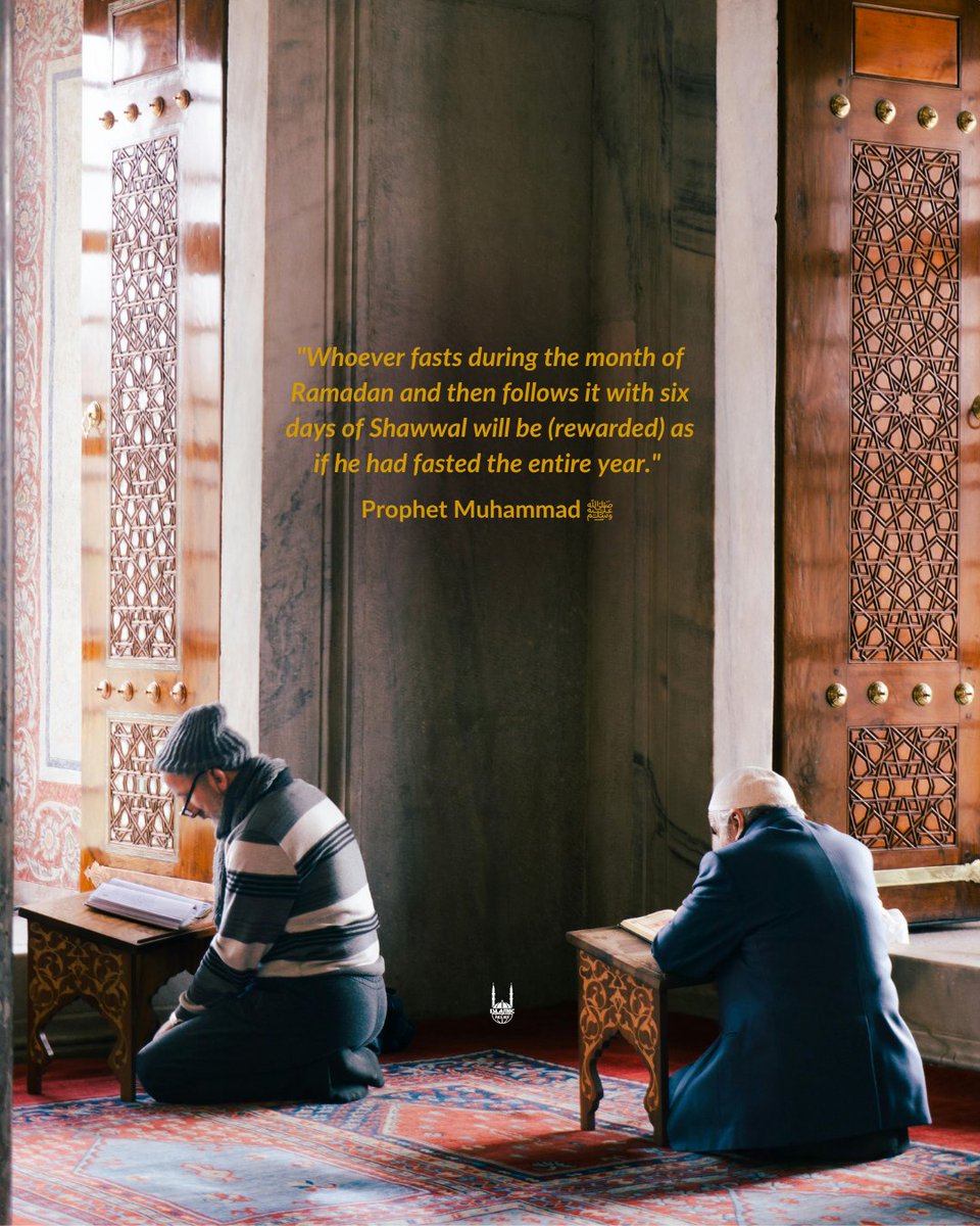 IRWorldwide's tweet image. #JummahMubarak

We have reached the first Friday of #Shawwal ✨-  a month that brings opportunity for great reward, as we build on our good deeds from #Ramadan🌙 

By fasting 6 days in #Shawwal, along with the month of Ramadan, Allah rewards us for an entire year, SubhanAllah! 🤍