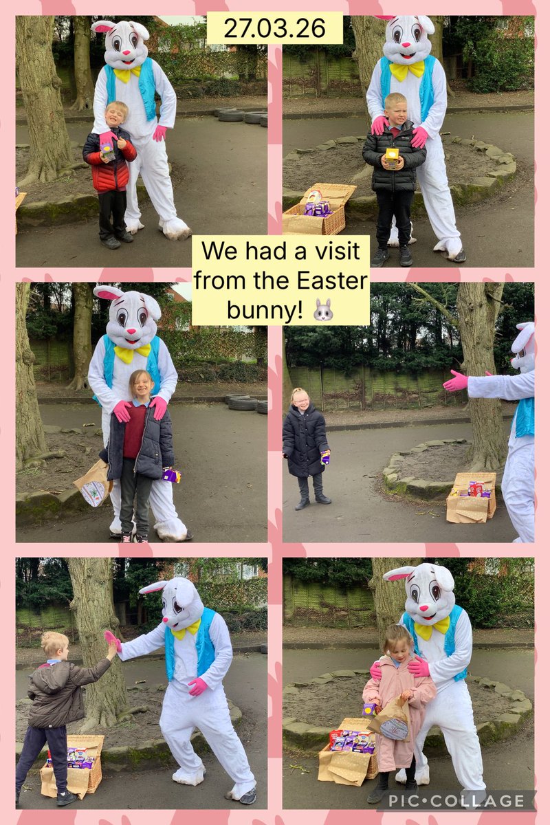 Resourcestrad's tweet photo. We had a special visit from the Easter Bunny today! 🐰🐣 @StradbrokePri https://t.co/tAUa1lCBNg