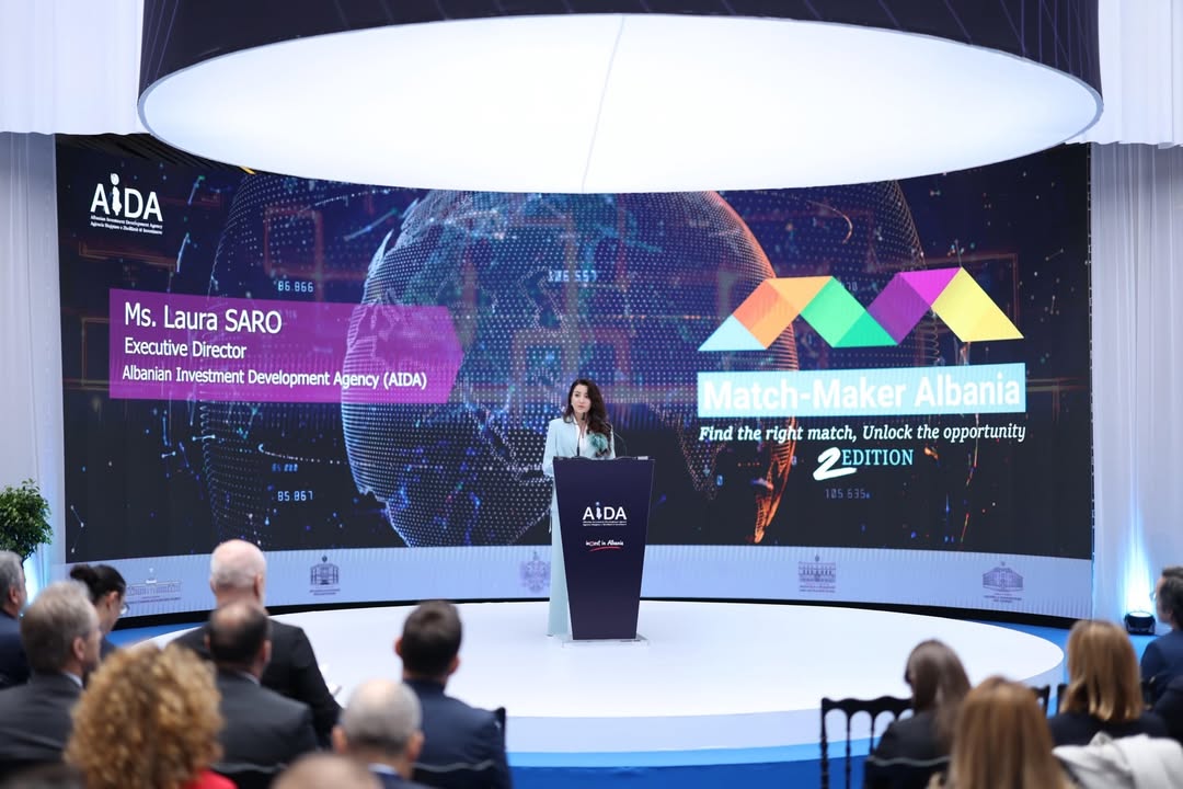 albania_aic's tweet photo. Në hapjen e edicionit të dytë të MatchMaker Albania 2026, një nga platformat më të rëndësishme për lidhjen e investitorëve ndërkombëtarë me projekte konkrete zhvillimi, u konfirmua edhe njëherë rritja e interesit global për Shqipërinë. 🌐 https://t.co/05PUf7Exd8