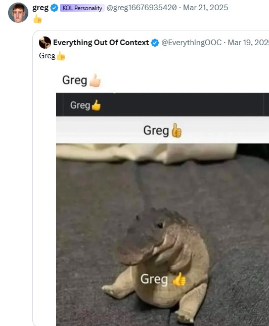 Greg 👍🏼 tweet media