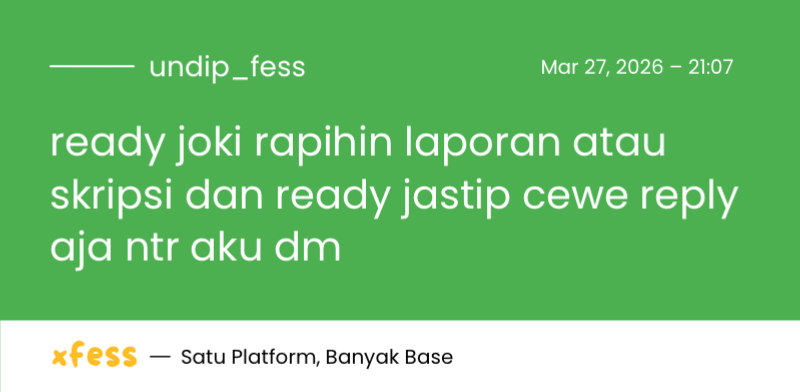 UNDIP MENFESS tweet media