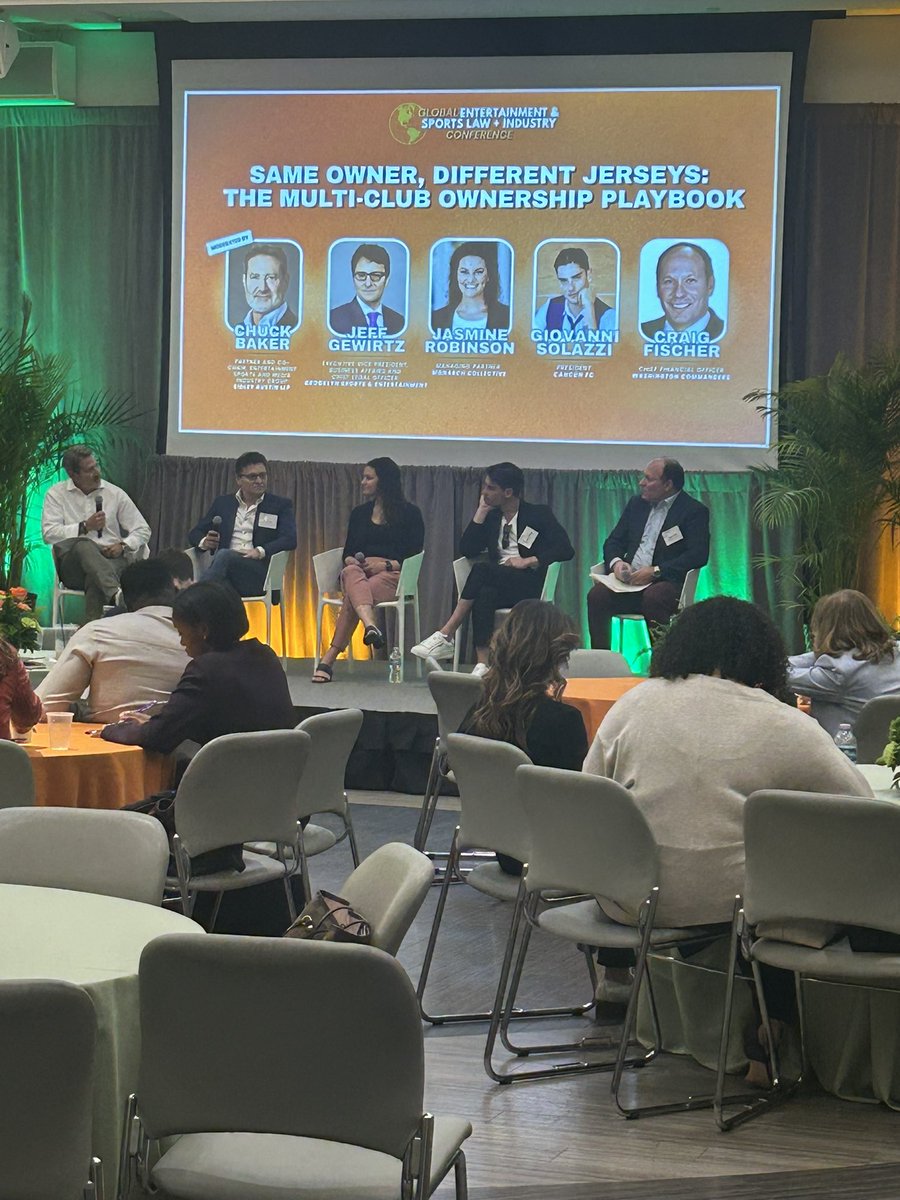 Great  panel <a href="/MiamiLawSchool/">University of Miami School of Law - #MiamiLaw</a> Sports Law Conf., Well done by all, special props to <a href="/SidleyLaw/">Sidley Austin LLP</a> Charles “Chuck” Baker &amp; <a href="/cancun_fc/">Cancún FC</a> President Gio Solazzi…tks Chuck for the invite.
