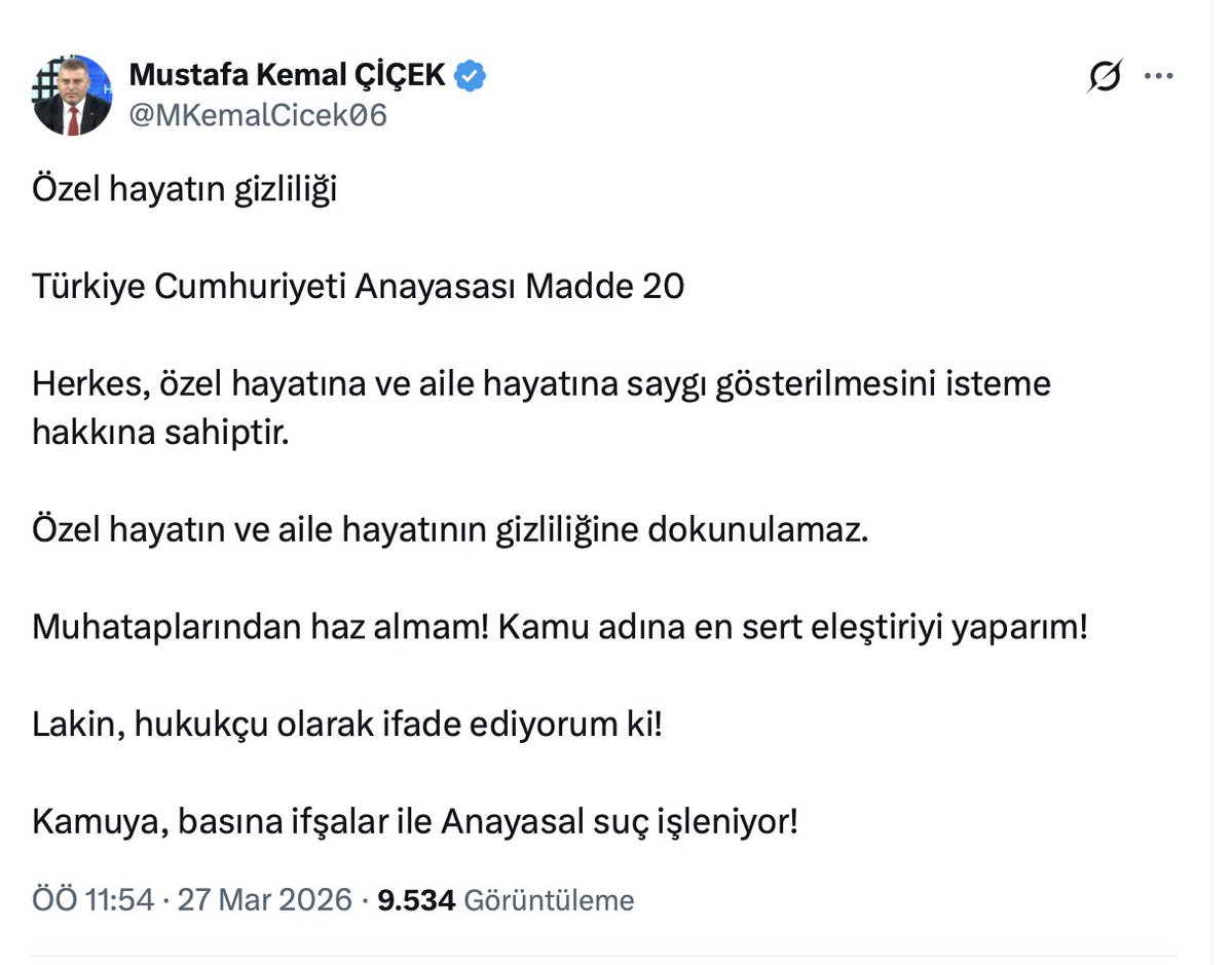 Özel değil genel genel😏
