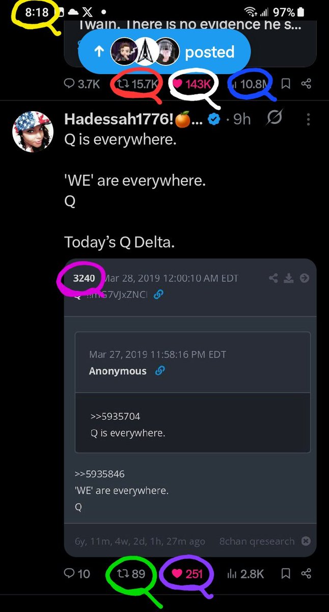 DeanDavis33's tweet photo. Everywhere Indeed
🐸8️⃣9️⃣ #EightyNine
2️⃣5️⃣1️⃣ #TwoFiveOne
1️⃣0️⃣8️⃣ #OneZeroEight
8️⃣1️⃣8️⃣ #EightOneEight
1️⃣5️⃣7️⃣ #OneFiveSeven
1️⃣4️⃣3️⃣ #OneFourThree
3️⃣2️⃣4️⃣ #ThreeTwoFour
😏 #WhatAreTheOdds 😁 https://t.co/Mg2fRSJlk4