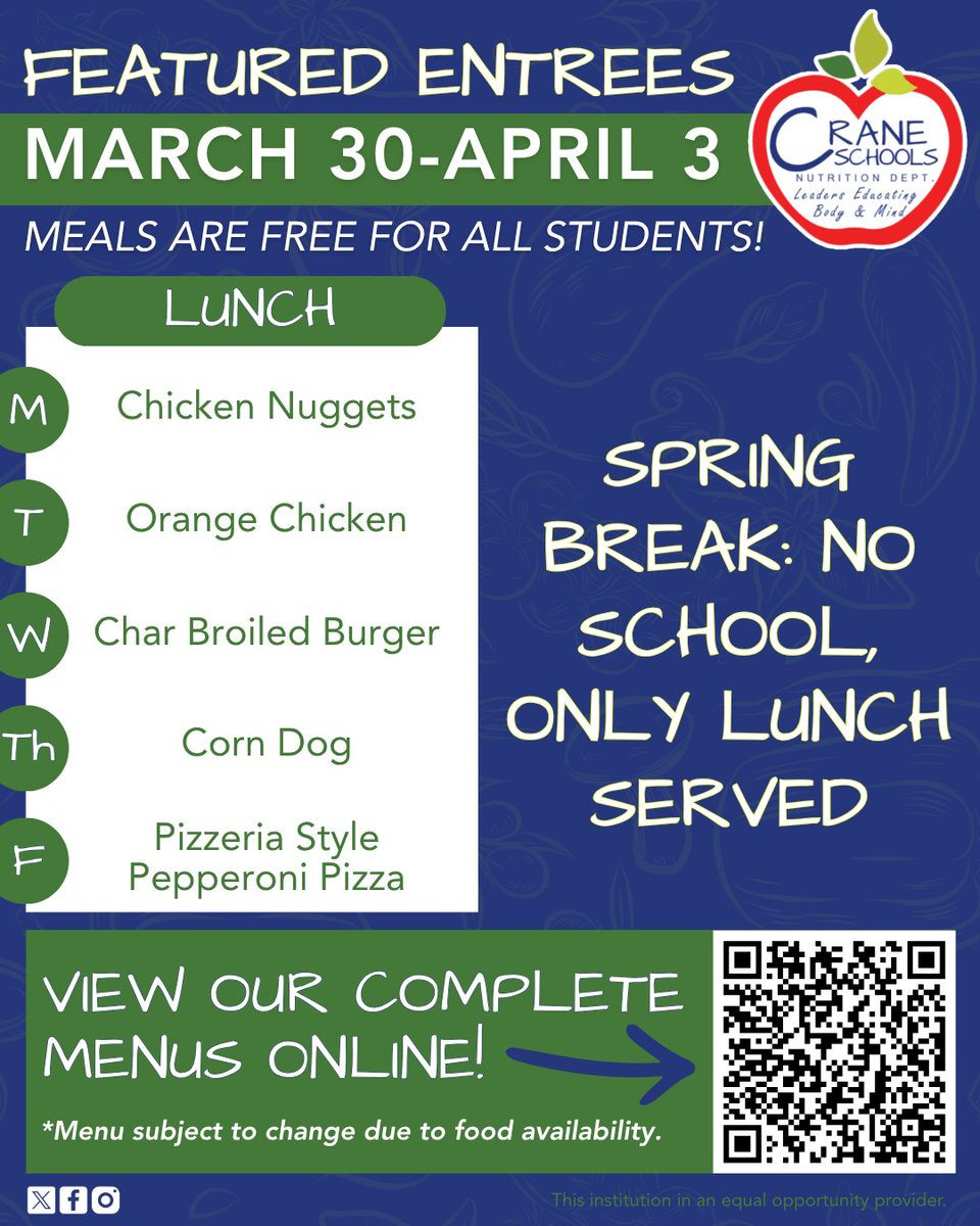 Crane Schools Nutrition tweet media