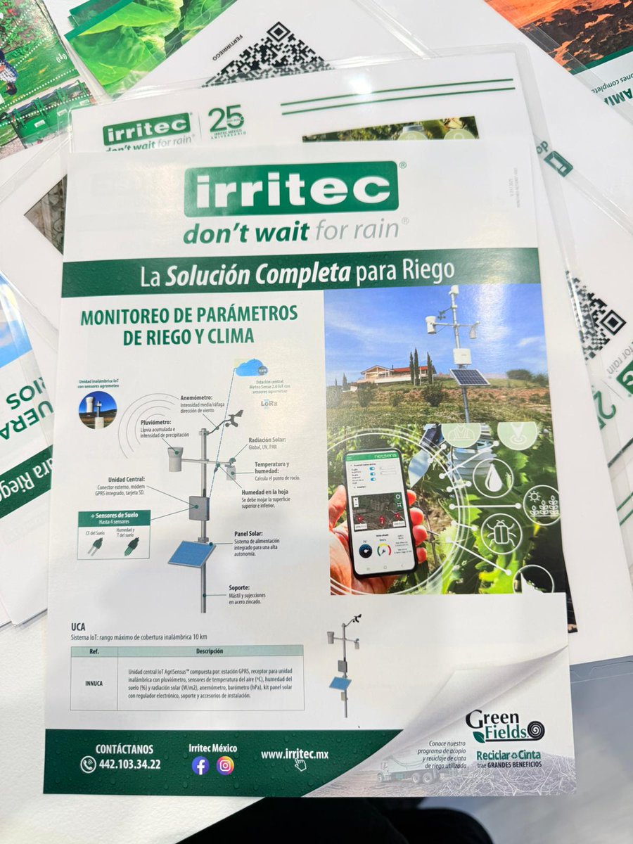 netsens_it's tweet photo. Netsens presente in @GreenTechAm 2026 - Mexico - Insieme a @Irritec. https://t.co/Hbl88nskAa