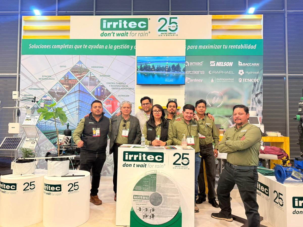 netsens_it's tweet photo. Netsens presente in @GreenTechAm 2026 - Mexico - Insieme a @Irritec. https://t.co/Hbl88nskAa