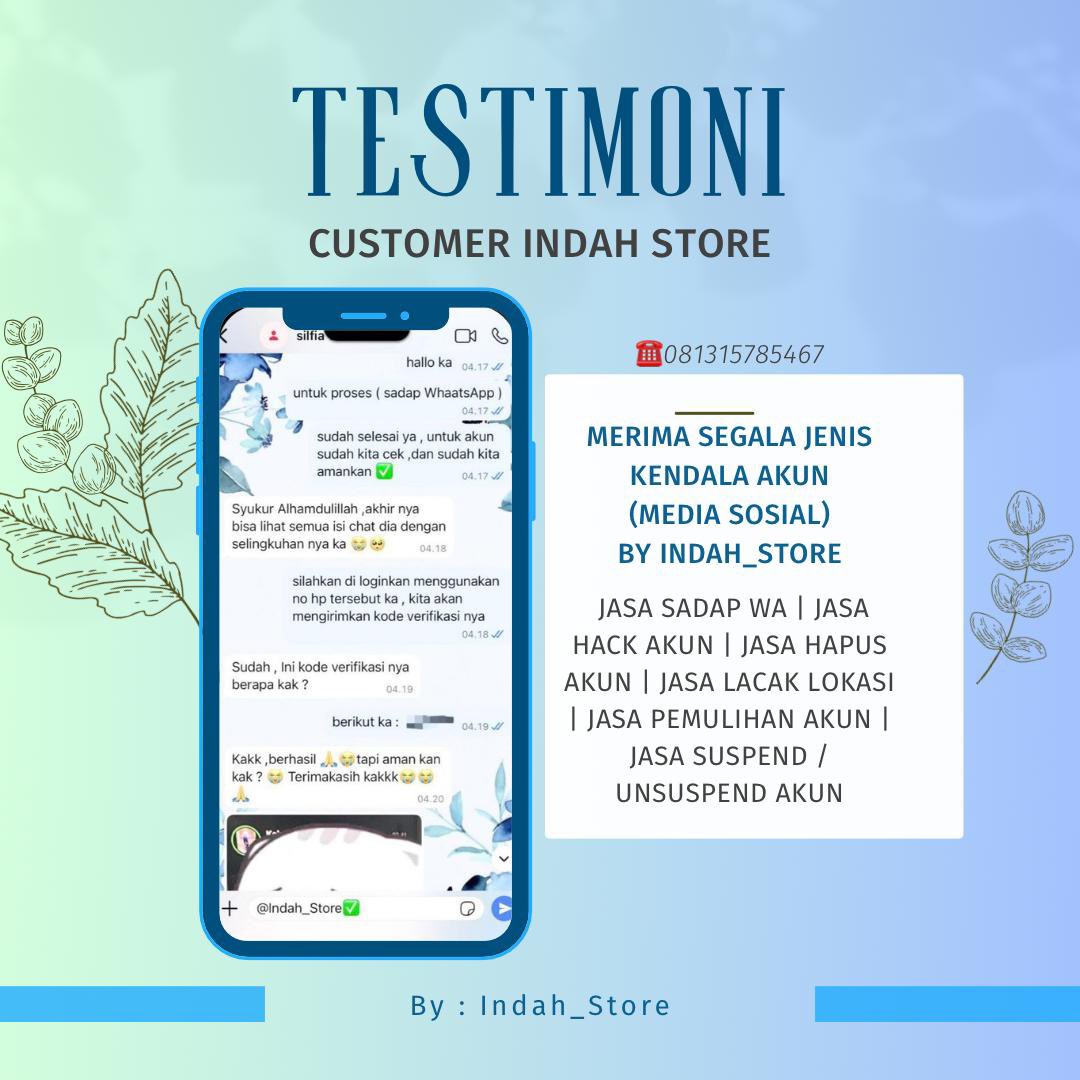 Indah store || Recovery & Delete Account || tweet media