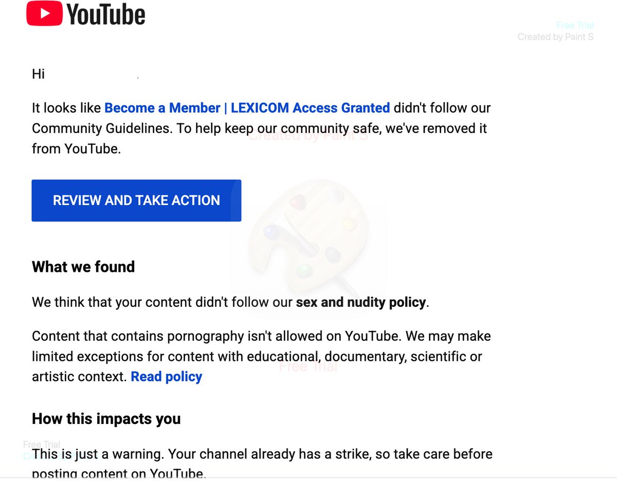 aits_x's tweet photo. @YouTubeCreators my channel was taken down on Monday. I just got a email that a new video was taken down that I did not create. I think someone is impersonating my old account. I have no official channel to try and resolve...what do I do? https://t.co/Db4SMYulI2