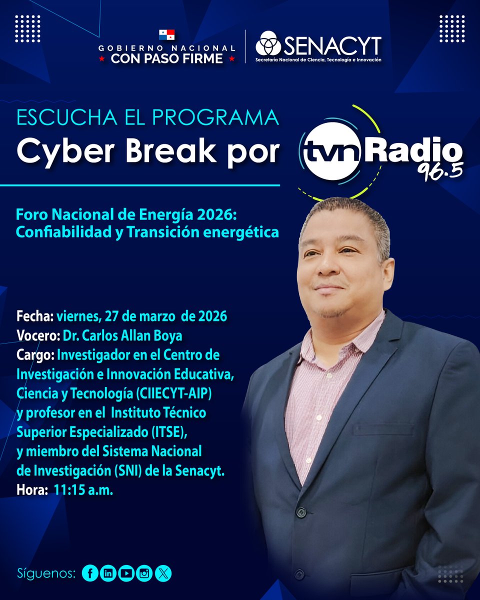 Senacyt Panamá tweet media