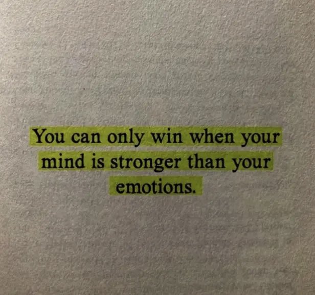 Strong mind. Quiet emotions. Big wins.

#Winning #WinningMode