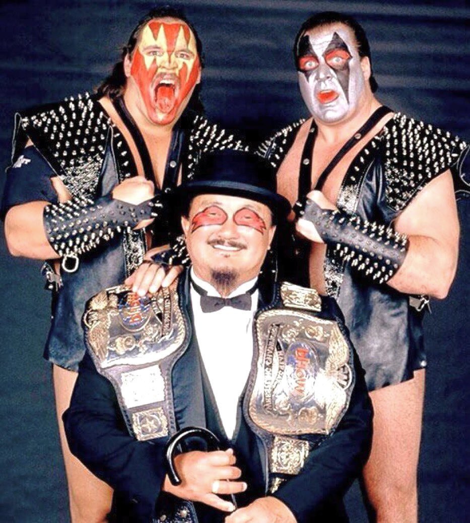 On March 27, 1988 #Wrestlemania IV was held where #RandySavage won a tournament to win the #WWE championship and #Demolition defeated #StrikeForce to win the tag team championship
🛜 linktr.ee/rasslepod