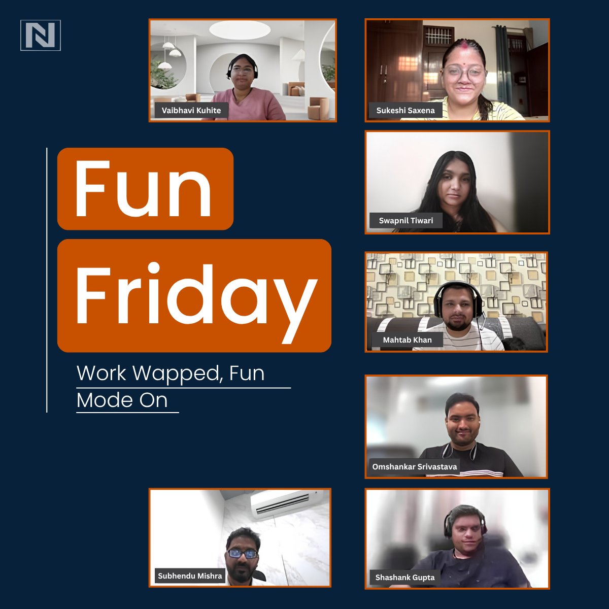 Nirvana_Lab's tweet photo. Finally… the only meeting we don’t want to skip 😄

It’s 𝐅𝐮𝐧 𝐅𝐫𝐢𝐝𝐚𝐲, where work takes a backseat, and good vibes take over 🎉

#FunFriday #TeamVibes #FridayMood #OfficeFun #TeamCulture https://t.co/sEjloUcEJf