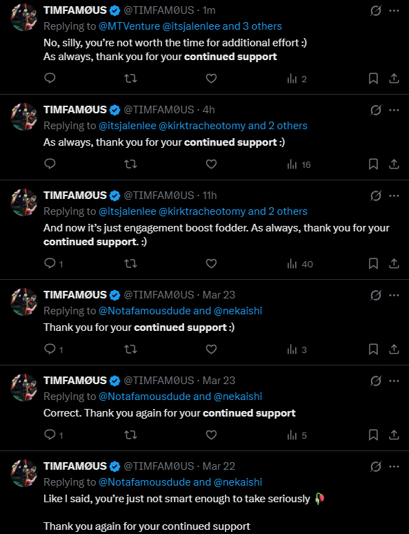 MTVenture's tweet photo. @TIMFAM0US @itsjalenlee @kirktracheotomy @ELMONATI @dynamiteIII oh damn now i got the alternate ending too https://t.co/sqzF4CKxu4