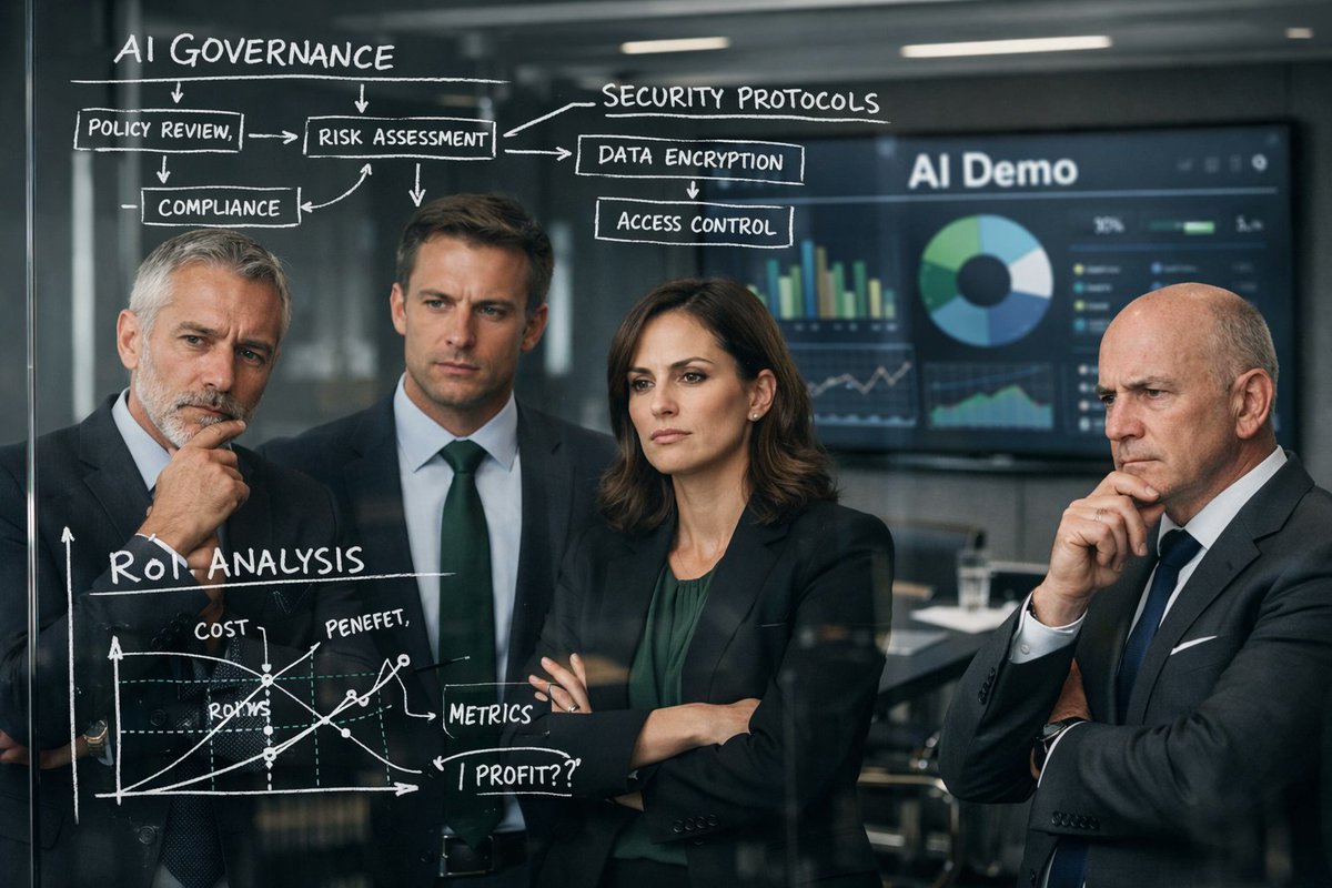 AI market BS is at an all-time high, don’t let a slick demo distract from a lack of governance, security, or ROI, arm yourself with the right questions to see who’s still standing. DM for the AI BS Detector checklist. #KAIgentic #AIStrategy #Leadership https://cdn.