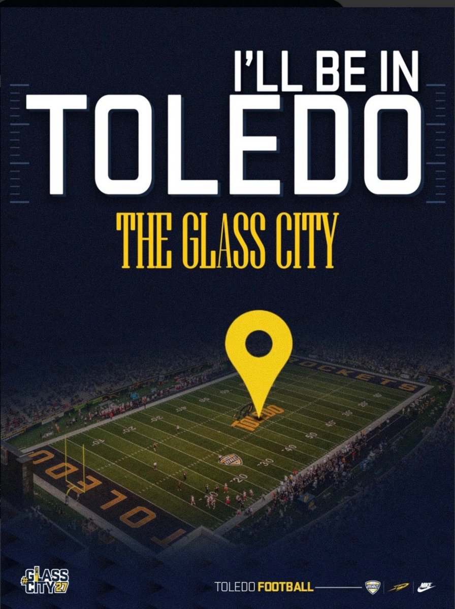 Super Excited to be at <a href="/ToledoFB/">Toledo Football</a>  tomorrow!!
<a href="/BrianFolkerts/">Brian Folkerts</a> 
<a href="/KurtArmstrong23/">Kurt Armstrong</a> 
<a href="/LoganM_CFB/">Logan Meyer</a> 
<a href="/Rockets_Recruit/">Toledo FB Recruiting</a>