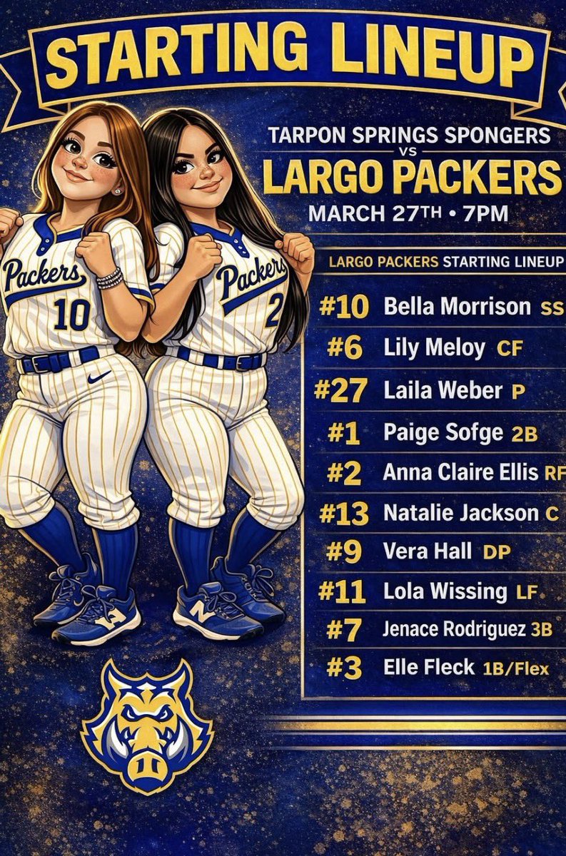 LARGO HIGH SCHOOL PACKERS SOFTBALL🥎 tweet media