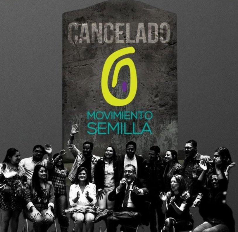 ElQueNews's tweet image. La Corte de Constitucionalidad (La CC)ratificó la cancelación del partido Movimiento Semilla tras rechazar las apelaciones presentadas. El proceso se derivó de anomalías en su constitución, por firmas falsas y la inscripción de personas fallecidas.
​#Semilla #LaCC #TSE