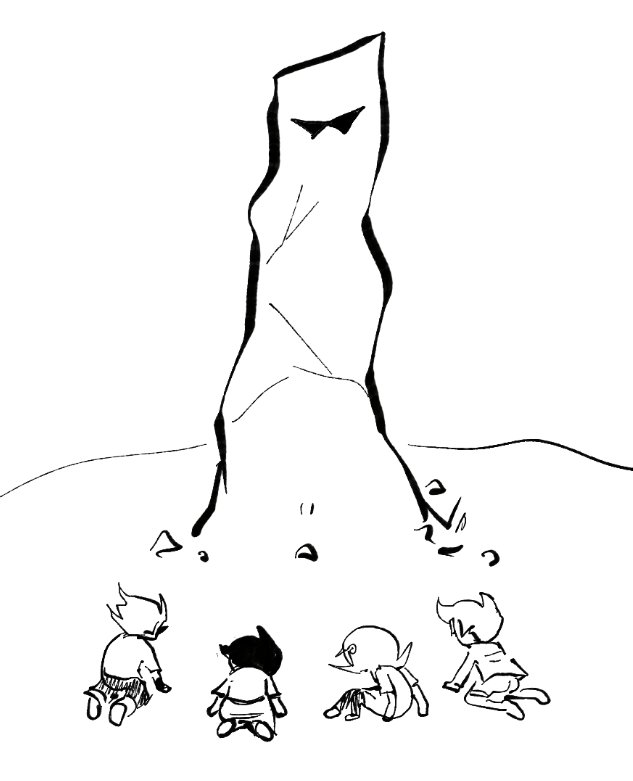 Zhezeru's tweet photo. what dirk initially thought would happen if he prototyped lil hal https://t.co/nj31EI9fZV