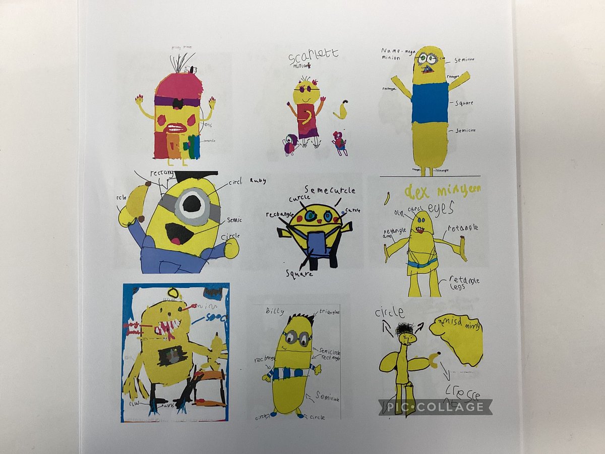 WeaverhamAcade1's tweet photo. Kingfisher Class have had a brilliant Maths Movie Day today themed around Minions. They designed their own 2D shape Minion, multiplied 2s, 5s and 10s as well as halving and doubling. @NWATrust #NWATWPAMath #WorldMathsDay https://t.co/lg5IB5oldE