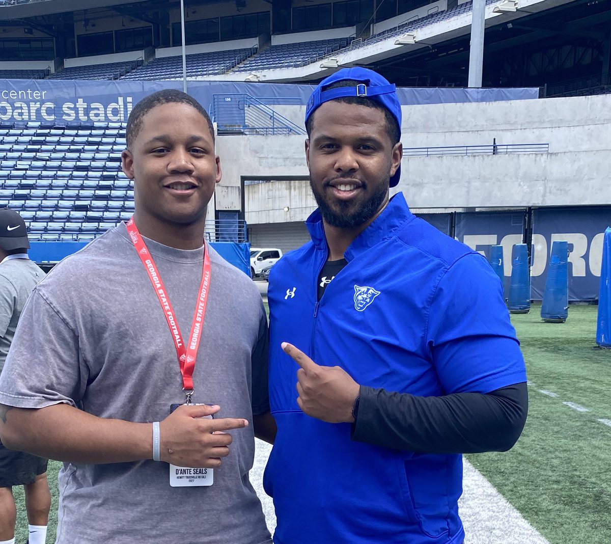 DanteSeals6's tweet photo. I had a good time @GeorgiaStateFB‼️ Thanks for having me. #NewAtlanta

@DellMcGee @CoachCamClark @Coach_Haneline @Only1CamSpence 
@jwindon35 @kyanhhuynh_ @leakbryant 
@DanielMinenok @MrSpeakLife @JBrecruitingATL @JoshJynes48 https://t.co/Lkrmq1t9VH