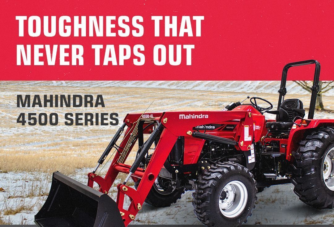 NiemuthImp's tweet image. The work never stops and neither do the savings. Get 0% for up to 72 months OR up to $3,500 cash back now on Mahindra 4500 series models. Visit us today at  niemuthimp.com!
@mahindra_usa
.
.
.
#ROXOROffRoad #OutworkingTheField #FarmingCommunity #AgEquipment #Explor...