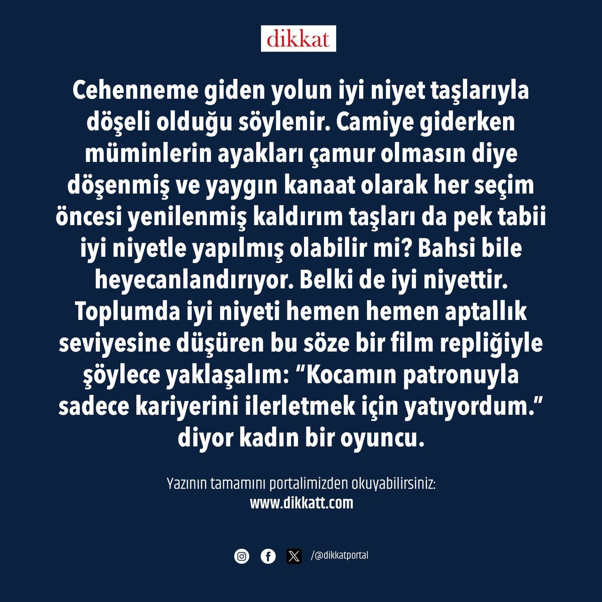 dikkatt_com's tweet photo. #Dikkat

Dobralı Hasan ve Yakışıklı Mehmed Ali "Haftanın Betonstarını" yazdı:
ESENLER ELMALILI HAMDİ YAZIR CAMİİ

Okumak için tıklayın: https://t.co/t6LEkNDOUL https://t.co/GbOxWLTLpZ